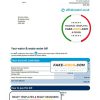 United Kingdom Affinity Water utility bill template in Word and PDF format