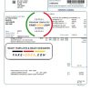 United Kingdom Borough of Pendle council tax bill template in Word and PDF format