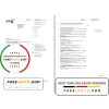 United Kingdom BT utility bill template in Word and PDF format, 2 pages