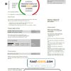 United Kingdom E.ON utility bill template in Word and PDF format, version 2