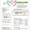 United Kingdom Ecotricity electricity utility bill template in Word and PDF format (.doc and .pdf)
