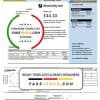 United Kingdom Electricity utility bill template in Word and PDF format