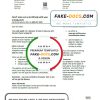 United Kingdom HM Government Warm Home Energy utility bill template in Word and PDF format
