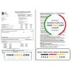 United Kingdom Hull City Council utility bill template in Word and PDF format, 2 pages