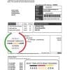United Kingdom London of Borough of Newham council tax bill template in Word and PDF format