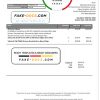 United Kingdom MJ Electrical proof of address utility bill template in Word and PDF format