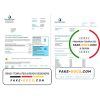 United Kingdom South Staffs Water utility bill template in Word and PDF format, 2 pages