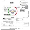 United Kingdom United Utilities water utility bill template in Word and PDF format