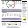 United Kingdom Warwick First Utility bill template in Word and PDF format