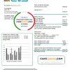 Uruguay UTE Company electricity utility bill template in Word and PDF format
