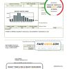 USA Arizona Avra Water utility bill template in Word and PDF format