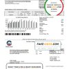 USA Arizona Chandler Utilities bill template in Word and PDF format