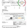USA Arizona The City of Avondale Water utility bill template in Word and PDF format