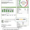 USA California City of Foster City utility bill template in Word and PDF format