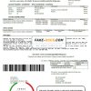 USA California Escondido City of Choice utility bill template in Word and PDF format