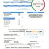USA California Lincoln Avenue Water Company utility bill template in Word and PDF format