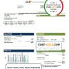 USA California Padredam utility bill template in Word and PDF format