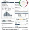 USA City of Missoula utility bill template in Word and PDF format