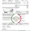 USA Colorado City of Greeley water utility bill template in Word format