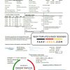 USA Columbia Gas of Ohio utility bill template in Word and PDF format