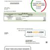 USA Consumers Energy utility bill template in Word and PDF format