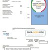USA Corix Utilities bill template in Word and PDF format