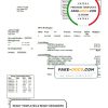 USA Cornwall Electric utility bill template in Word and PDF format