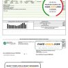 USA Deep East Texas Electric utility bill template in Word and PDF format