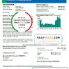 USA Delaware Atlantic City Electric electricity utility bill template in Word and PDF (.doc and .pdf) format