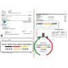 USA DTE Energy utility bill template in Word and PDF format (2 pages)