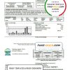 USA Florida Florida Keys utility bill template in Word and PDF format