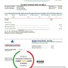 USA Georgia American Water utility bill template in Word and PDF format