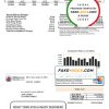 USA Hillsborough County utility bill template in Word and PDF format
