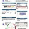 USA Illinois North Park Public Water District IL utility bill template in Word and PDF format