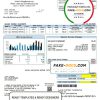 USA Iowa Clarke Electric Cooperative, Inc utility bill template in Word and PDF format