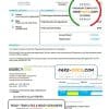 USA Iowa MercyOne medical bill template in Word and PDF format