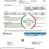 USA Iowa MidAmerican Energy Services utility bill template in Word and PDF format