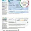 USA LA DWP utility bill template in Word and PDF format