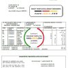 USA Louisiana St. John the Baptist Parish water bill in Word and PDF format