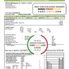 USA Maine Natural Gas Portland utility bill template in Word and PDF format