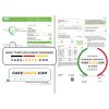 USA Maryland Baltimore Gas and Electric (BGE) utility bill template in Word and PDF format (2 pages)
