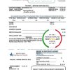 USA Maryland Georgia Water utility bill template in Word and PDF format (.doc and .pdf)