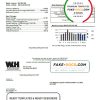USA Minnesota Wright-Hennepin utility bill template in Word and PDF format