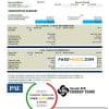 USA Mississippi Keesler AFB Energy utility bill template in Word and PDF format