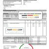 France Energies & Services Régie Municipal d' Electricité Sarre-Union electricity utility bill template in Word and PDF format, fully editable