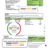 USA New Mexico electricity proof of address utility bill template in Word and PDF format