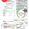 USA Northwestern Rural Electric utility bill template, fully editable in Word and PDF format