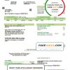 USA Ohio Lorain-Medina Rural Electric utility bill template in Word and PDF format