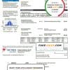 USA Ohio Vectren Energy utility bill template in Word and PDF format