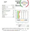 USA Ontario Erie Thames utility bill template in Word and PDF format